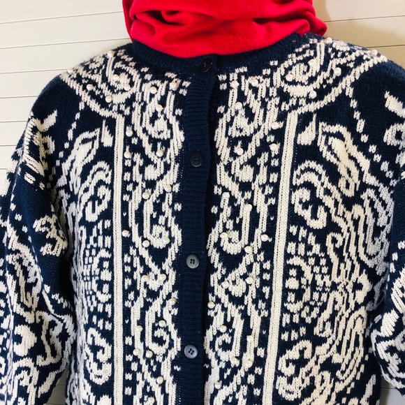 Kitty Hawk by Vivian Wang Pearl Beaded Cardigan - Picture 3 of 5